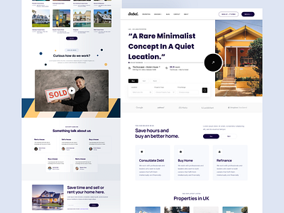Real Estate Landing Page buy home consultancy design home house landing design landing page real estate real estate web rent home rent house sell home ui ux