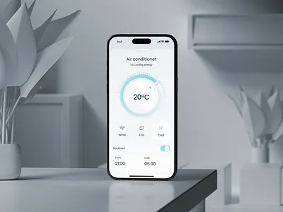 Smart Home Mobile App — Interaction ac app automation clean design home app house interaction minimal mobile modern smart smart device smart home ui ux