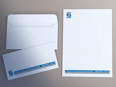Letterhead with envelope blue branding branding business design envelope graphic design green letterhead letterhead with envelope