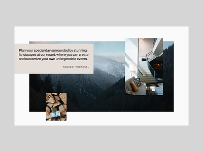 Serene Resort & Spa website section aesthetic interface minimal ui ux web design website design