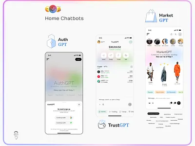 Chatbot - E-commerce, Fintech. app auth blockchain chatbot chatgpt conversational crypto design ecommerce graphic design login mobile ui ux wallet