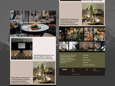 Serene Resort & Spa website design aesthetic figma minimal ui ux web design website design