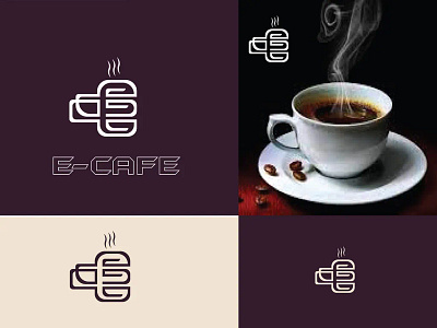 E-CAFE LOGO e cafe logo