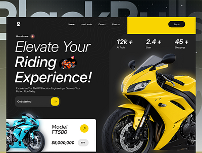 Renting web ui design clean design e commerce e commerce website hero section minimal ui online shop product product design product page shop shopping store ui ui design ux web web design web ui website website design