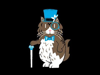 Fancy Cat Hotel editorial editorial illustration fancy cat hotel illustration james olstein james olstein illustration jamesolstein.com texture vector