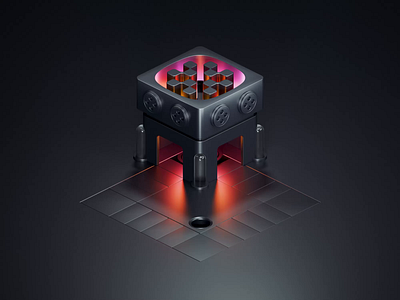 Infrared Finance Hero Animation 3d 3d animation blender blender3d illustration isometric isometric illustration