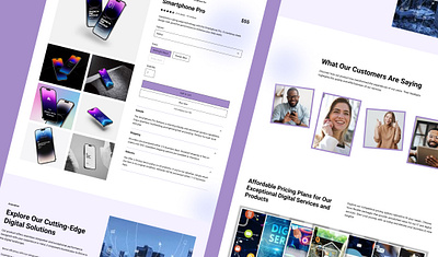 Smartphone Pro Product Page figma landing page product page ui ui ux designing ux website