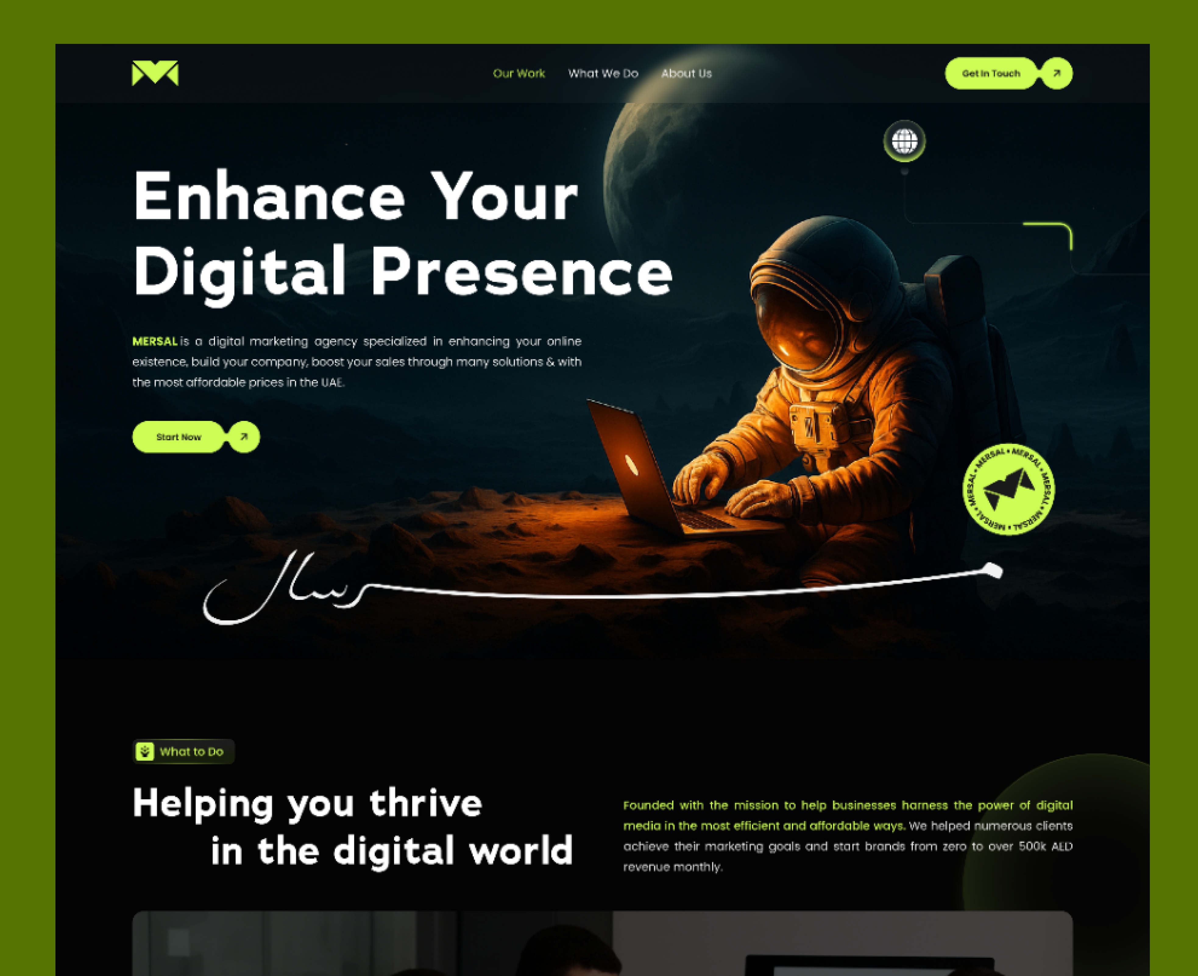 Creative Agency Website agency website creative agency creative services dark website digital agency futuristic website it service it solutions landing page next level trend 2025 trendy website ui design ux design web3 website website design