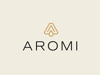 Aromi Logo Concept abstract logo blossom brand identity branding diamond drop fragrance graphic design letter a letter logo logo logo design logomark monogram parfume