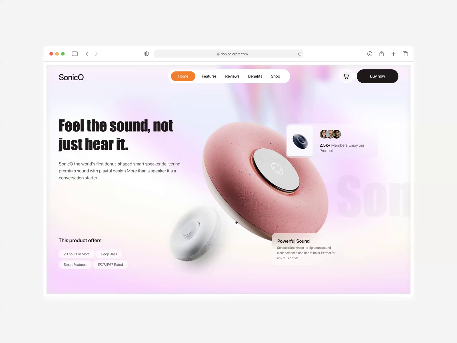 Example of Luxurious Responsive UI UX Website Design