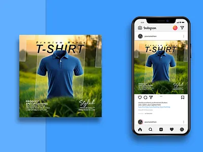 Men's T-shirt Social Media Post Design adobe photoshop brand identity branding creative design graphic design mens t shirt design photoshop design professional design social media post design t shirt design vectorshuhag visual identity