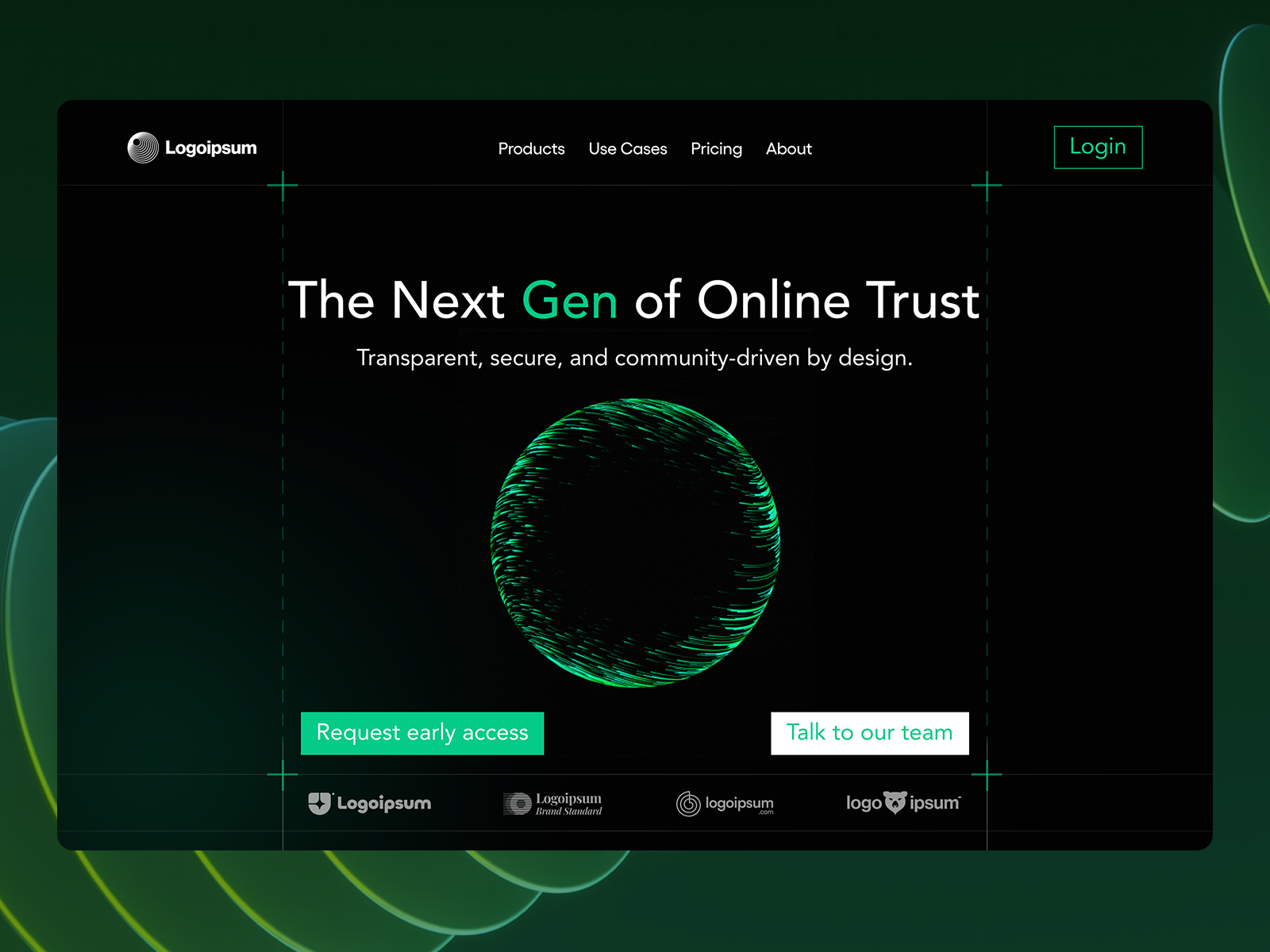 Web3 hero section dark mode dark mode design design exploration designexploration hero section landing page motion design motion graphics product design ui ui exploration uidesign uxdesign web3 web3 design