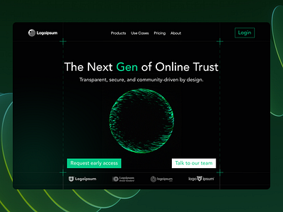 Web3 hero section dark mode dark mode design design exploration designexploration hero section landing page motion design motion graphics product design ui ui exploration uidesign uxdesign web3 web3 design