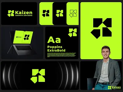 Kaizen Logo design brandidentity growth latter k logo logo logo design