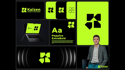 Kaizen Logo design brandidentity growth latter k logo logo logo design