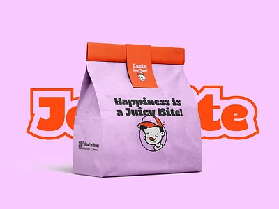 Joy Bite–Branding branding burger fast food logo design logotype mascot logo packaging restaurant social mediapost visual identity