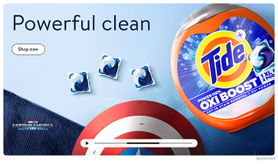 Tide x Captain America graphic design