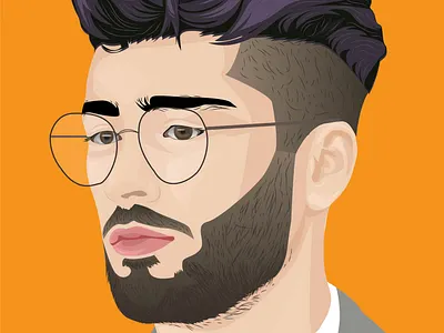 Realistic Portrait graphic design headshot illustration portrait