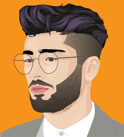 Realistic Portrait graphic design headshot illustration portrait