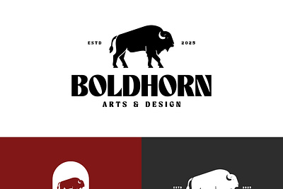 BoldHorn Logo Design | Bison Branding 2025 3d branding graphic design logo logotpe