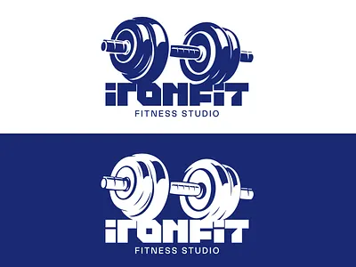 Fitness Studio Logo | IronFit Visual Identity 3d branding graphic design logo logotype motion graphics