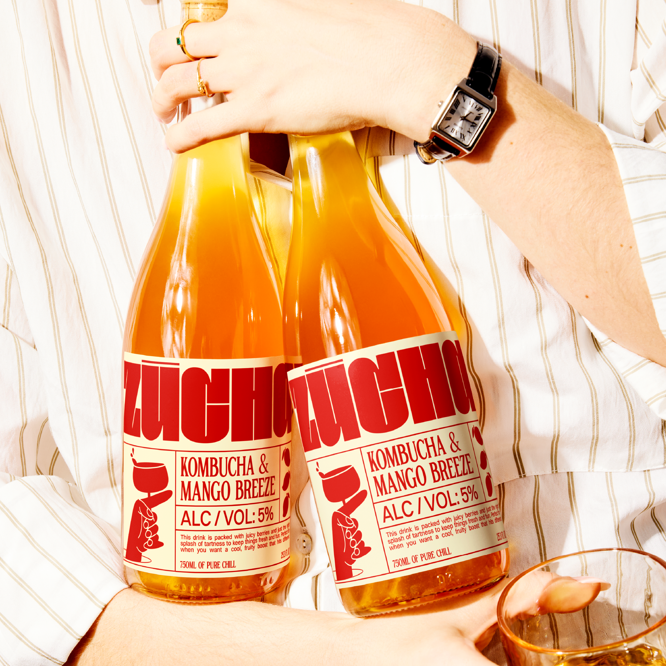 ZUCHA | Alcoholic Kombucha | Branding | Packaging Design beverage bold style bottle design brand design brand identity branding design graphic design identity illustration inspo logo packaging packaging design product design