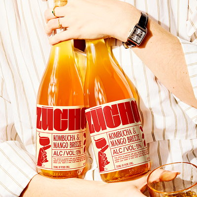 ZUCHA | Alcoholic Kombucha | Branding | Packaging Design beverage bold style bottle design brand design brand identity branding design graphic design identity illustration inspo logo packaging packaging design product design