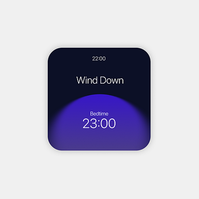 Wind Down - Widget app design mobile design ui ux