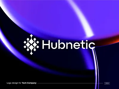 Hubnetic - Tech Company Logo Design app icon brand identity branding design h logo icon identity letter logo logo logo designer logodesign logos logotype design tech tech logo technologies typography