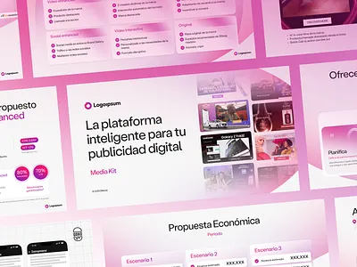 Pitch-deck Design | Marketing-tech company branding business presentation deck design figma graphic design investor marketing design pitch deck presentation sales deck social media design ui