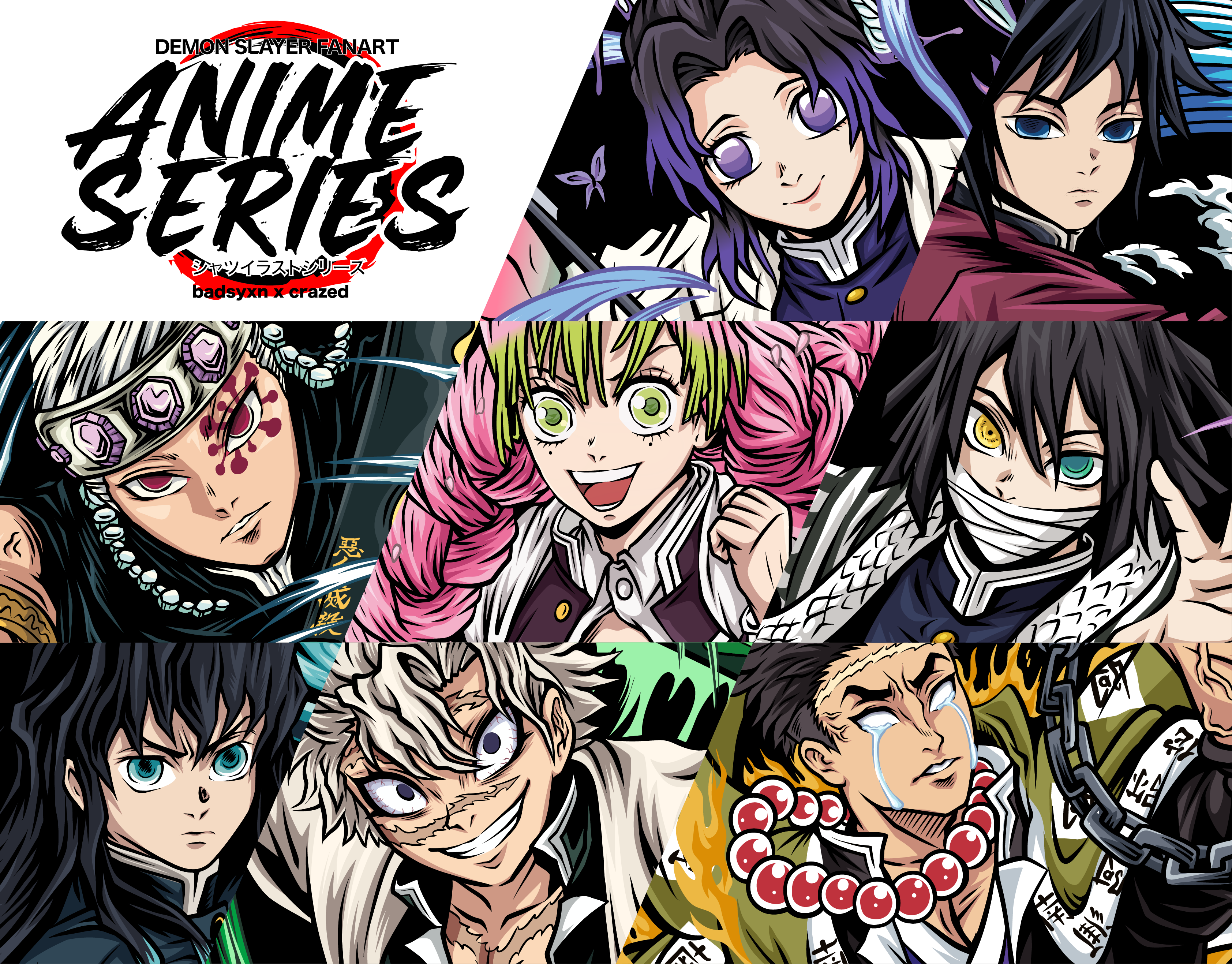 ANIME SERIES (Demon Slayer) | Tshirt Illustration anime anime illustration apparel character art demon slayer fanart fashion illustration illustration kimetsu no yaiba manga streetwear tshirt anime tshirt design vector