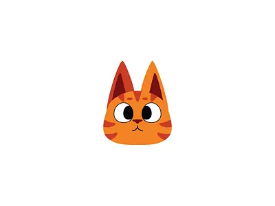 Stretchy Cat Face 2d animation cat cute design fangs fingers graphic design illustration interactive kitty madewithsvgator motion graphics orange cat squish stretch teeth vector