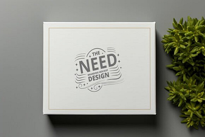 Square Box Top View Mockup clean box psd high resolution mockup product box design psd packaging box smart object psd top view mockup white box design