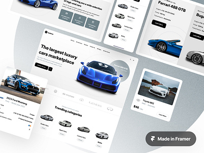 ByDrive Framer Template updated car dealer car rent car rental coded template dealer framer framer template inspiration landing page luxury cars nocode template responsive website startup ui design update ux design website website template