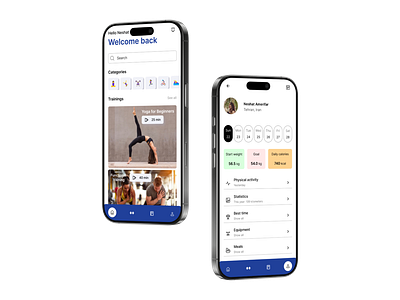 Fitness App UI Design fitness app mobile ui ui design uiux design