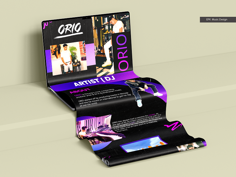 🎶 EPK Design – Artist artistbranding djdesign epk epkdesign graphicdesign musicdesign musicindustry portfoliodesign presskit uiux