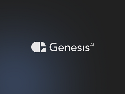Genesis AI ai ai agent ai startup automation brand design branding genesis ai graphic design logo logo design logotype mark product design silicon valley startup wordmark y combinator