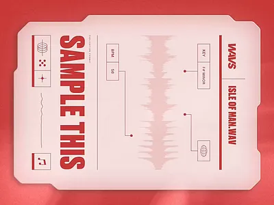 WAVS – Sample This Template brand identity branding custom customizable design glass glassmorphism graphic design motion design motion graphics music rhox sample sample library soundwave template translucid transparent waveform wavs