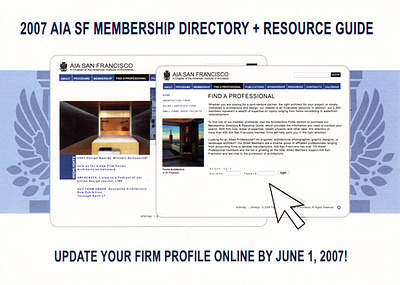 AIASF Postcard design graphic design