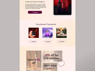 Luxury Fragrance UI – Éternelle branding perfume ui ux