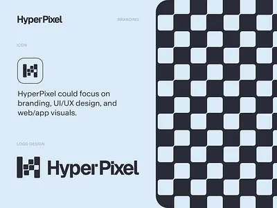 Hyper Pixel Logo brand branding digital design agency h logo h pixel logo icon identity logo logo design logodesign logomark logos logotype mark pixel startup agency vector