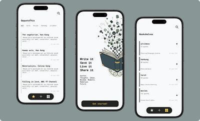 QqquoteThis - Quotes saving app app mobile mobile app quotes app ui