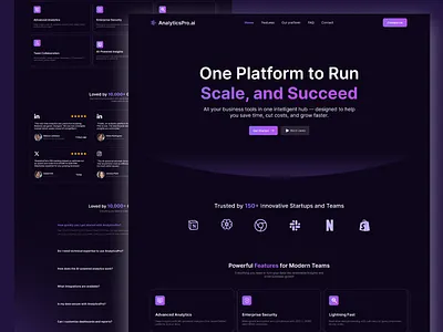 Saas landing page- modern ui deisgn figma figma landing page figmadesign figmaui graphic design landingpage landingwebpage saas saaslanding page saaspage saaswebsite uidesign uxui uxuidesign web web3 webdesign webpage website
