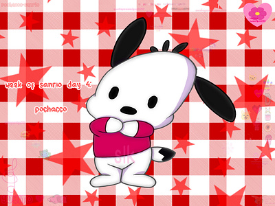 Week of sanrio Day 4: pochacco art post art tag digital art drawing fan art illustration