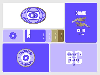 Brand Club brand identity branding color palette illustration logo logotype mark