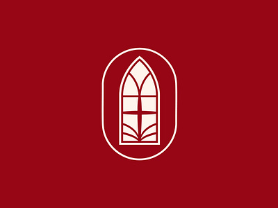 Logo for Tapp Methodist Church Rebrand branding christian church church branding cross logo glass icon logo window