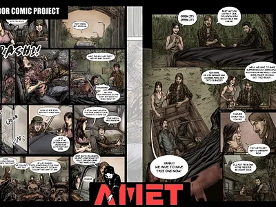 Step into the shadows of horror and mystery. black and white comic comic book drawing manga