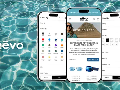 Revo – Collection Filtering Update - Clear Paths to Clarity collection filtering design ecommerce mobile design plp plp filters ui user experience ux web design