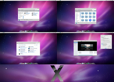 Mac OS X Leopard SkinPack for WindowBlinds 3d animation graphic design motion graphics ui