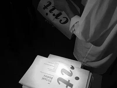 Crit Art Paper Opening Night typography